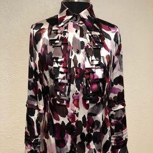 Abstract Splotched Blouse